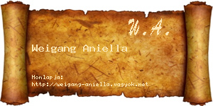 Weigang Aniella névjegykártya
